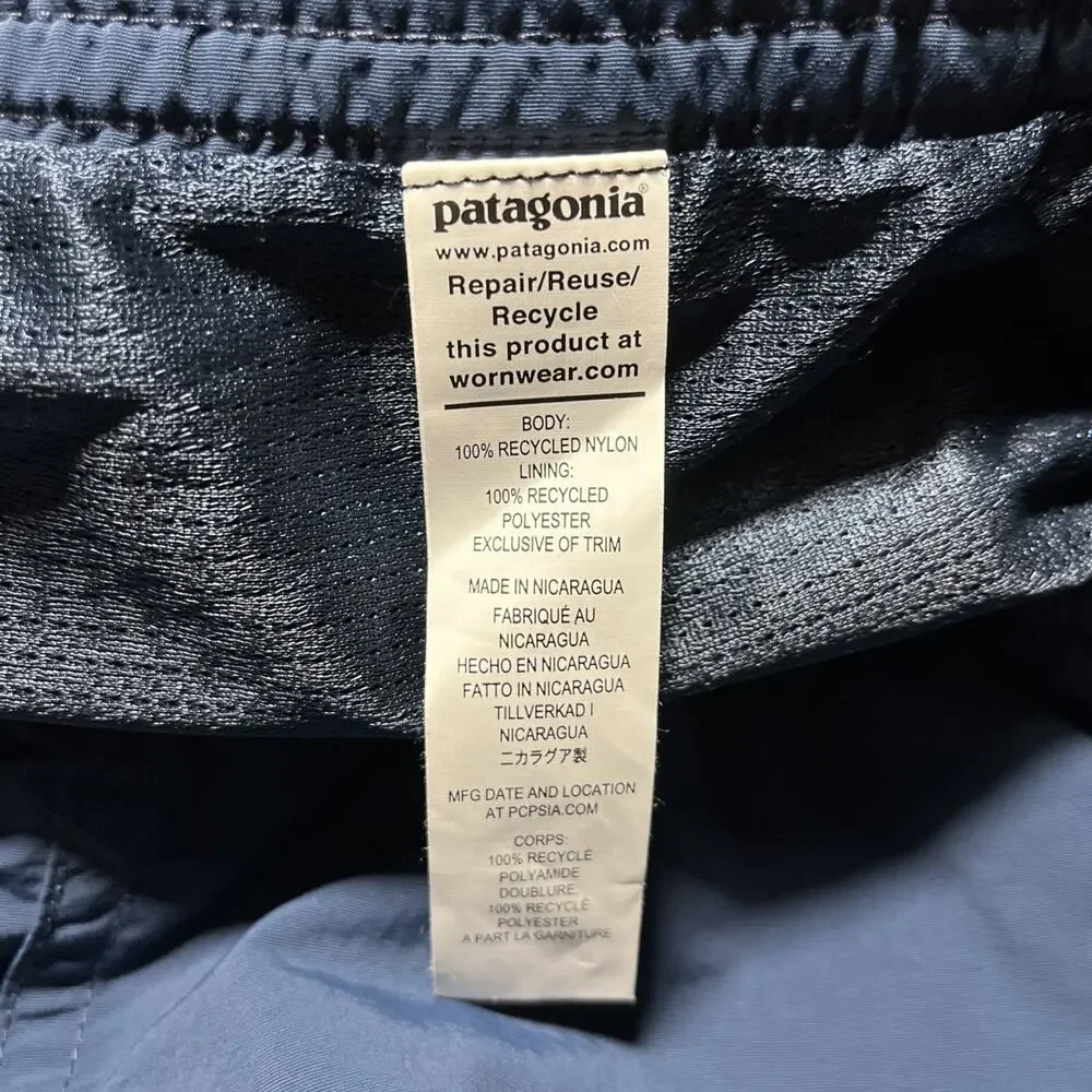 Patagonia Baggies Shorts Men's XXL Navy Blue 4.5